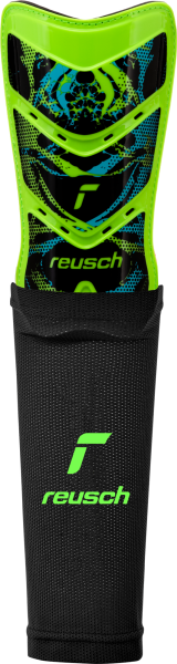 Reusch Shinguard Attrakt Supreme 5377040 5551 black green front